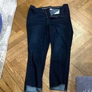 Amanda's daughter dark jeans